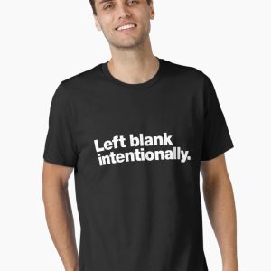 Left blank intentionally. Essential T-Shirt